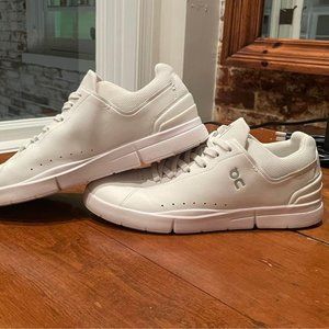OnCloud THE ROGER Advantage All White Men’s Shoes Size 10